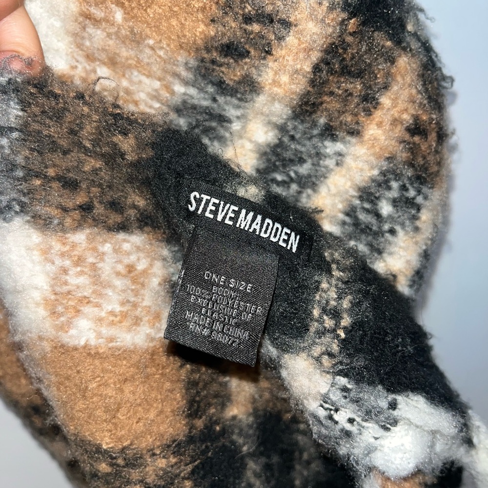 Steve Madden Plaid Scarf